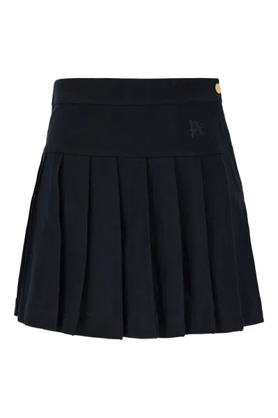 Palm Angels Black Cotton Skirt