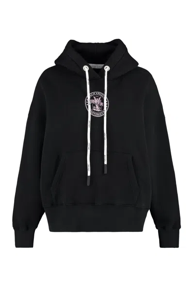Palm Angels Black Cotton Sweatshirt