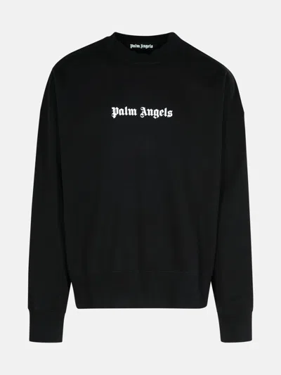 Palm Angels Black Cotton Sweatshirt
