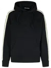 Palm Angels Black Cotton Sweatshirt Men In Black