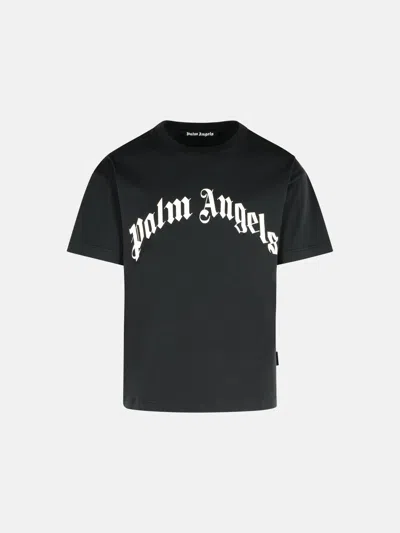 Palm Angels Black Cotton T-shirt