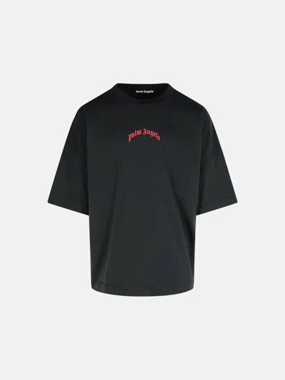 Palm Angels Black Cotton T-shirt