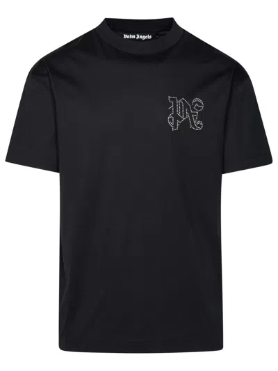 Palm Angels Black Cotton T-shirt