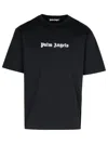 PALM ANGELS BLACK COTTON T-SHIRT