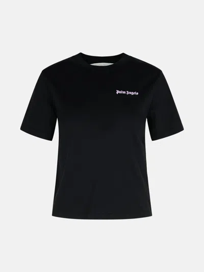 Palm Angels Black Cotton T-shirt