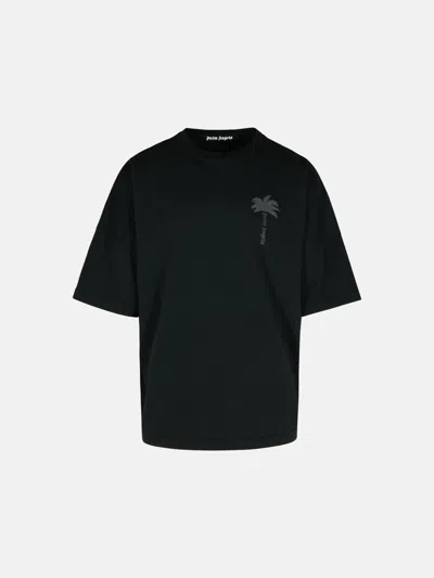 Palm Angels Black Cotton T-shirt