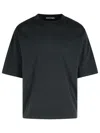Palm Angels Logo-tag Round-neck T-shirt In Black