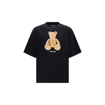 Palm Angels Men Black Bear T-shirt, Xxs Luxury T-shirts For Men Darveys
