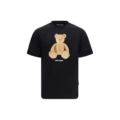 Palm Angels Men Black Bear T-shirt, Xxs Luxury T-shirts For Men Darveys