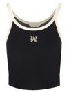 Palm Angels Monogram Tank Top Black Off White