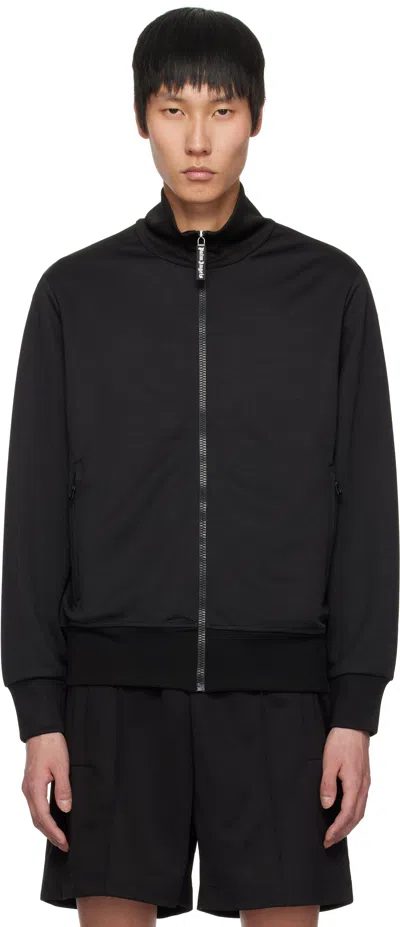 Palm Angels Iconic Logo Track Jacket With High Collar In Black