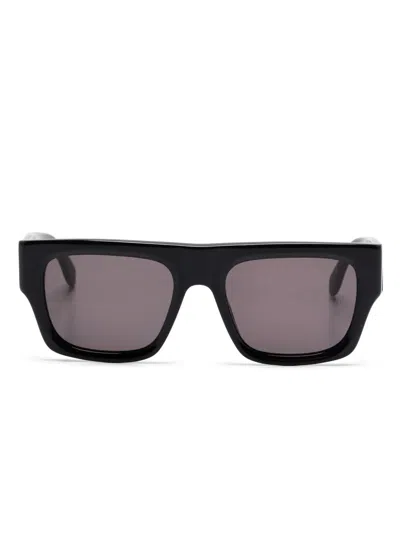 Palm Angels Black Dark Grey Acetate Sunglasses