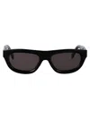 Palm Angels Black Dark Grey Acetate Sunglasses In Brown