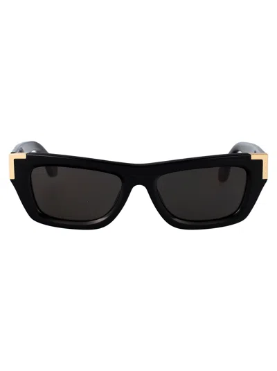 PALM ANGELS PALM ANGELS BLACK DARK GREY ACETATE SUNGLASSES
