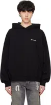 Palm Angels Brand-embroidery Kangaroo-pocket Relaxed-fit Cotton-jersey Hoody In Black Off White