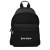 Palm Angels Versatile Backpack Featuring Adjustable Elements In Black