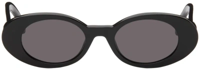 Palm Angels Black Gilroy Sunglasses In Black Dark Grey