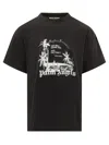 Palm Angels Palm Statement T-shirt In Black