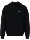 Palm Angels Brand-embroidery Kangaroo-pocket Relaxed-fit Cotton-jersey Hoody In Black