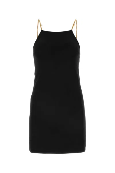 Palm Angels Black Jersey Mini Dress