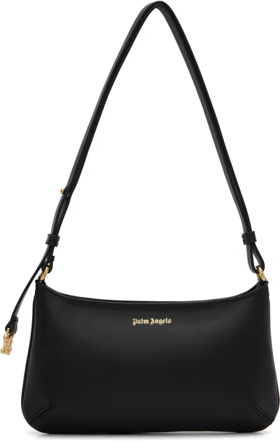 Palm Angels Black Leather Giorgina Bag In Multi
