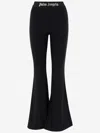 Palm Angels Black Elasticized Lounge Pants In Black