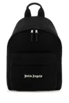 Palm Angels Logo Embroidered Zipped Backpack In Black