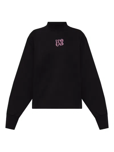 PALM ANGELS BLACK LOGO SWEATSHIRT
