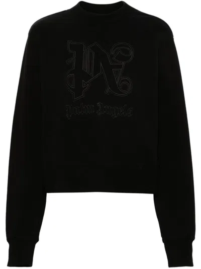 PALM ANGELS BLACK LOGO SWEATSHIRT