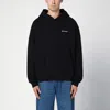 Palm Angels Brand-embroidery Kangaroo-pocket Relaxed-fit Cotton-jersey Hoody