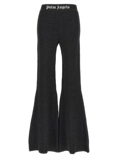 PALM ANGELS BLACK LOGO TAPE PANTS