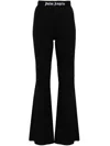 Palm Angels Black Elasticized Lounge Pants In Black
