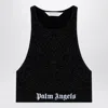 Palm Angels Classic Logo Cropped Lurex Top