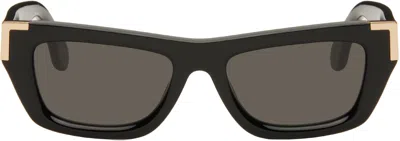 Palm Angels Black Malibu Sunglasses In Black Dark Grey