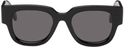 Palm Angels Black Monterey Sunglasses In Black Dark Grey