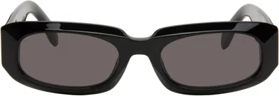 Palm Angels Black Noah Sunglasses In Black Dark Grey