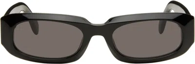Palm Angels Black Noah Sunglasses In Black Dark Grey