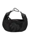 Palm Angels Hobo Palm Mini Handbag In Black