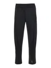 Palm Angels Black Pants With Lettering Logo Printed On The Back In Black