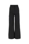 Shop Palm Angels Black Polyester Blend Pant