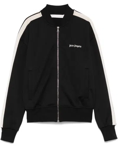 Palm Angels Black Polyester Bomber Jacket