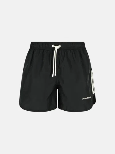 Palm Angels Black Polyester Swimsuit