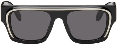Palm Angels Black Salton Sunglasses In 1007 Black