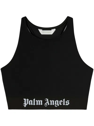 Palm Angels Black Sports Top