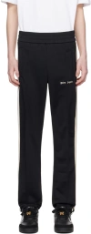 PALM ANGELS BLACK STRIPED TRACK trousers