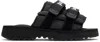 Palm Angels Black Suicoke Edition Moto-p Sandals In Black - Bla