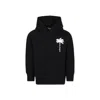 Palm Angels Black Sweatshirt For Boy With Logo In Black