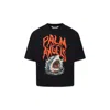 Palm Angels Shark Graphic-print T-shirt In Black