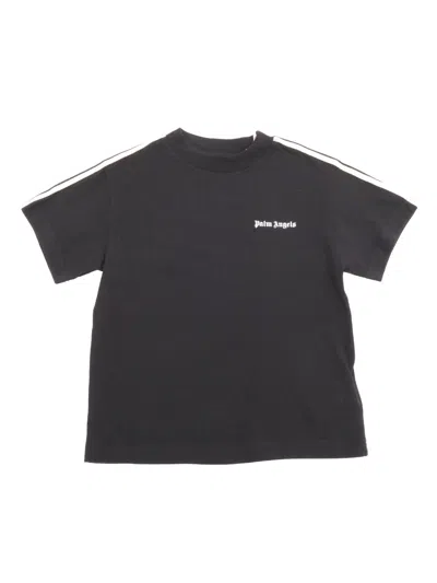 Palm Angels Kids' Black T-shirt With Logo