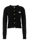 Palm Angels Cardigan Long Sleeves Wool Blend In 1003